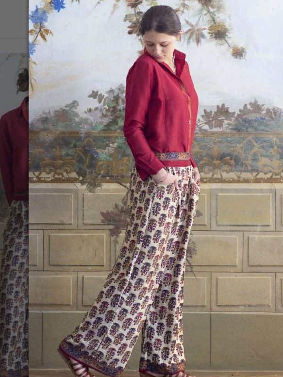 Pantaloni estivi larghi donna Amla