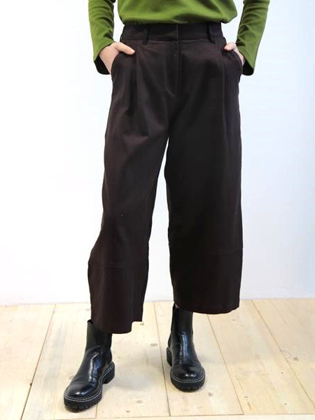 Pantaloni barrel Baggy donna Marrone