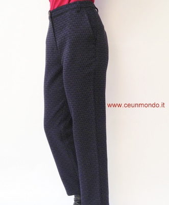 Pantaloni cotone jacquard inverno