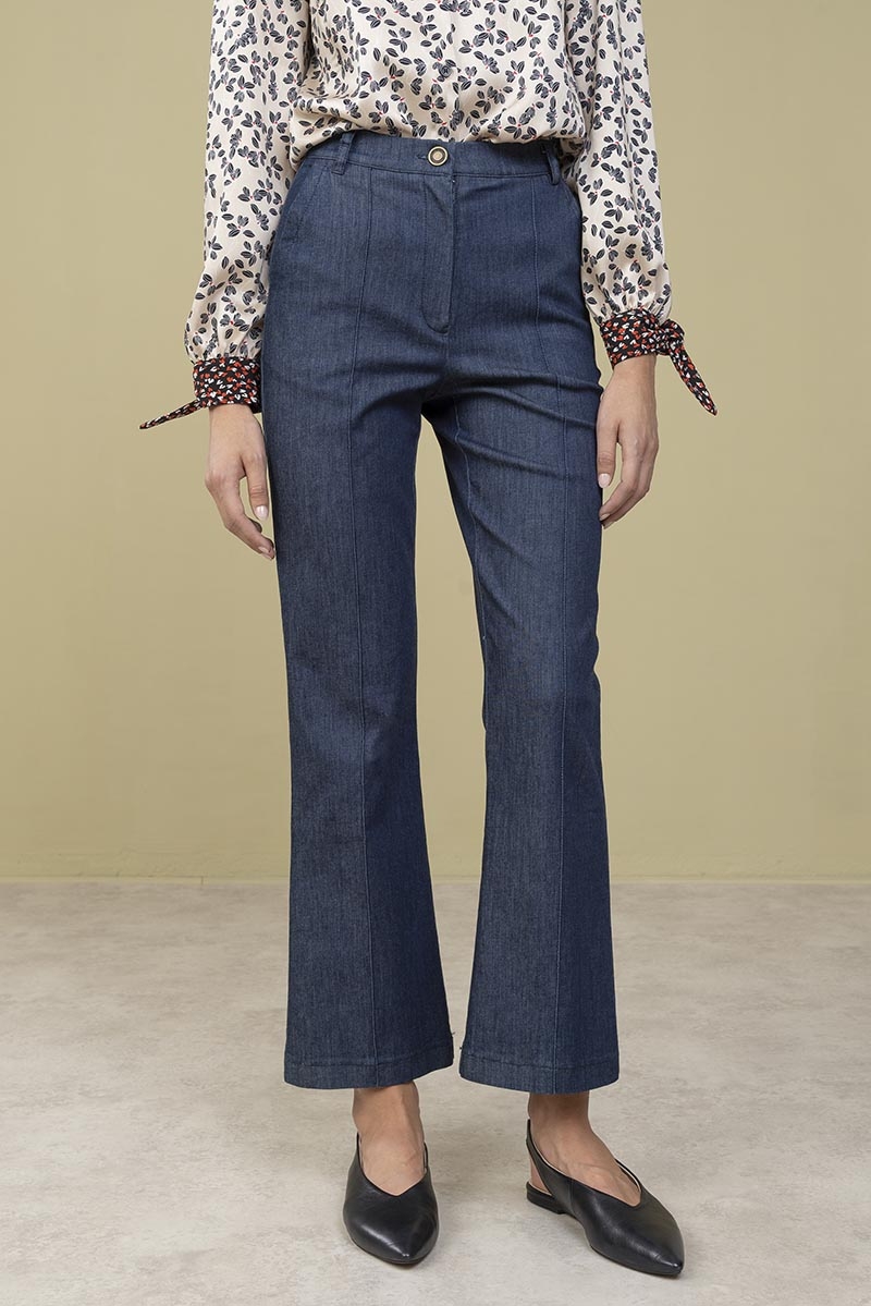 Pantalone denim cropped CALIBANO