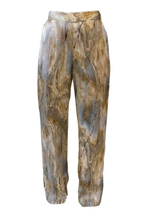 Pantaloni donna eleganti marmorizzati Olivia - Progetto Quid