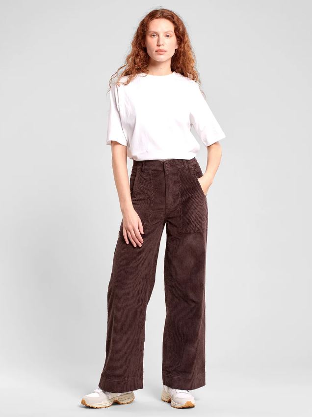 Pantaloni in velluto Vara Work marroni Dedicated