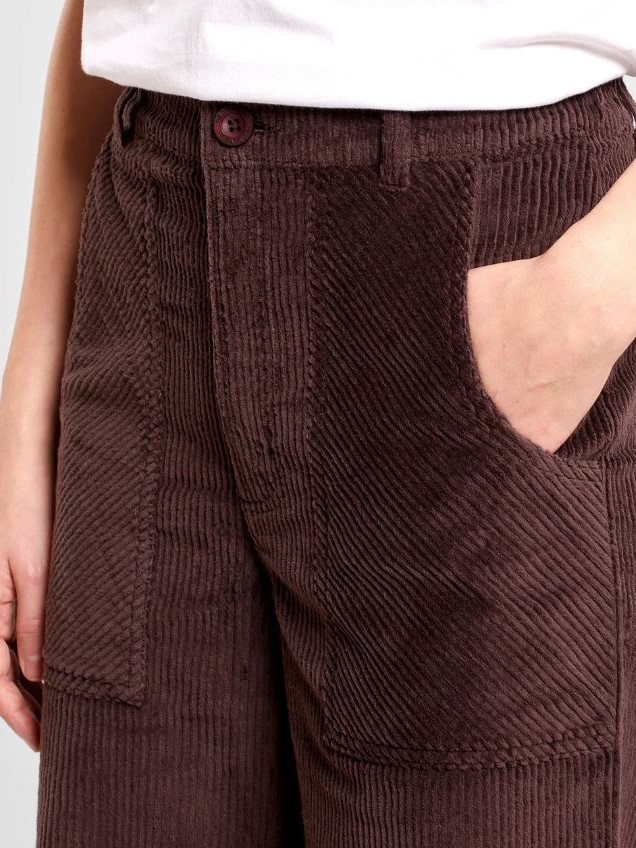Pantaloni in velluto Vara Work marroni Dedicated