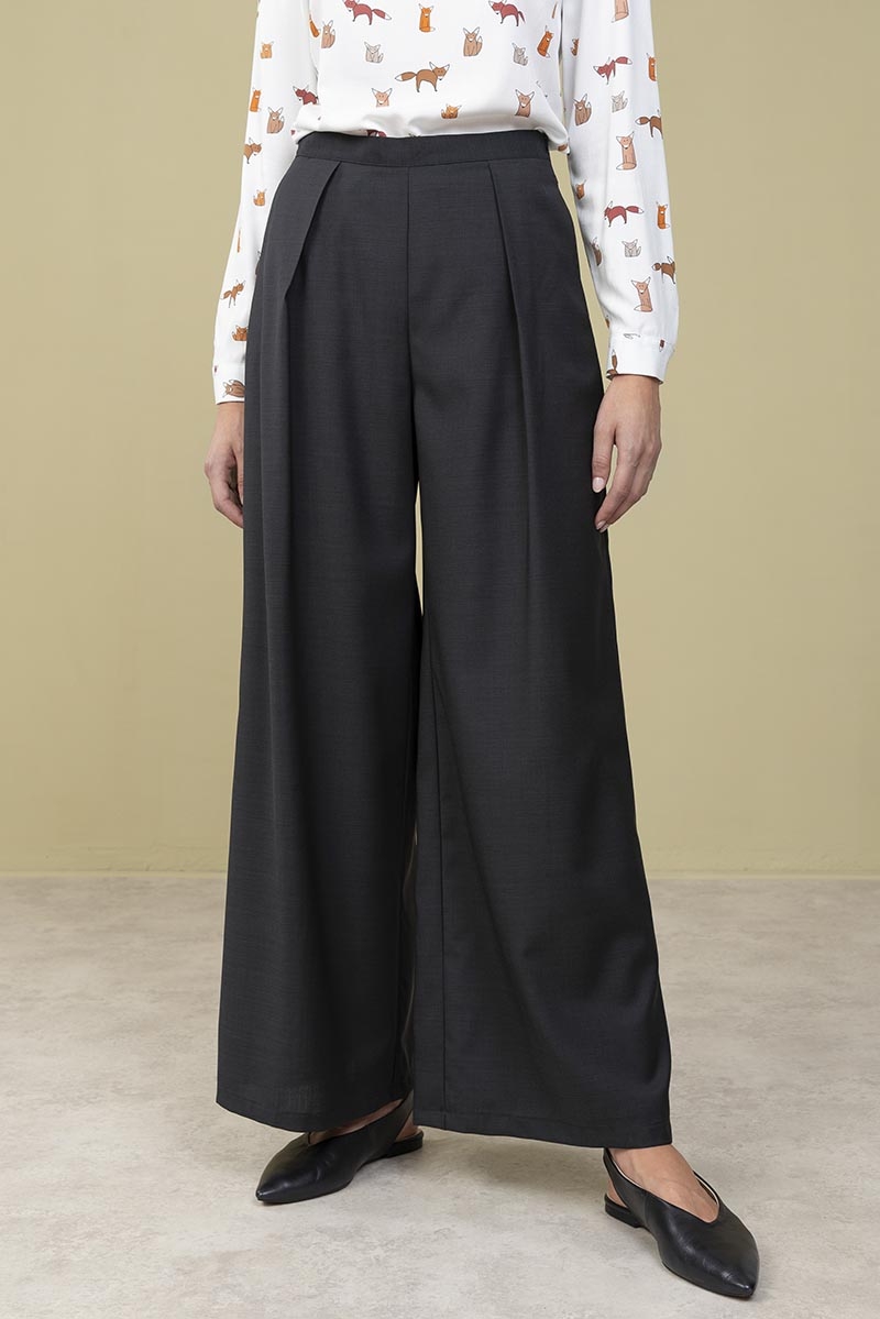 Pantaloni palazzo Nero sale e pepe Vanja - Quid