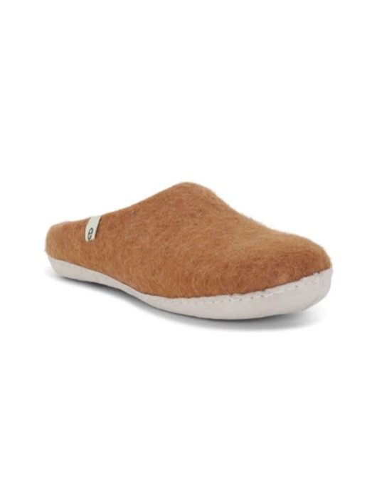 Pantofole in lana cotta Chestnut