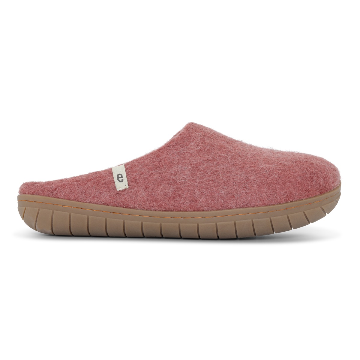 Pantofole in lana cotta, suola in gomma DUSTY ROSE Egos