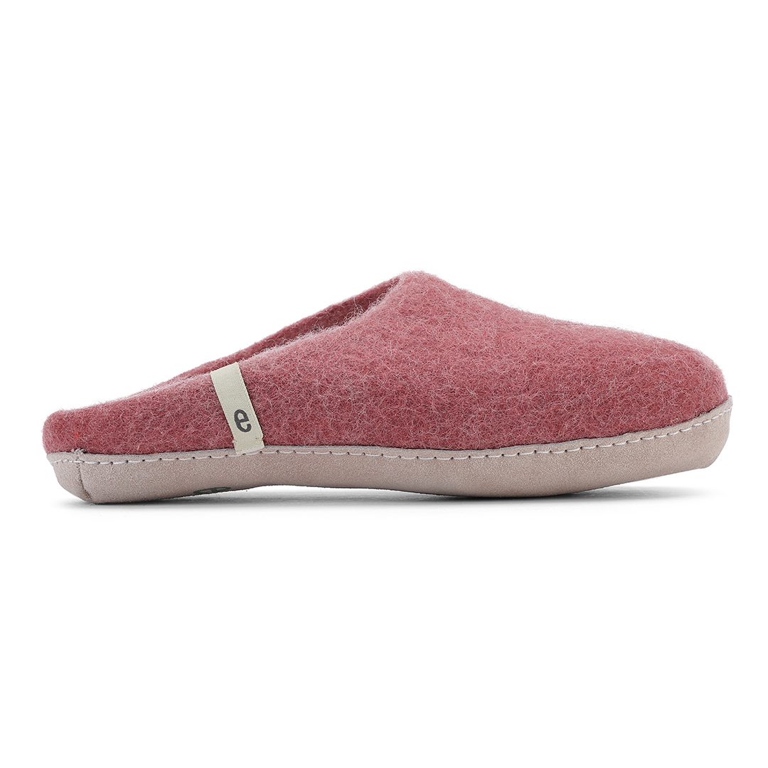 Pantofole in feltro di lana Dusty rose - Egos