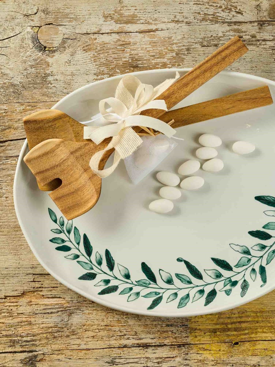 Piatto da portata o vassoio in ceramica ULIVO