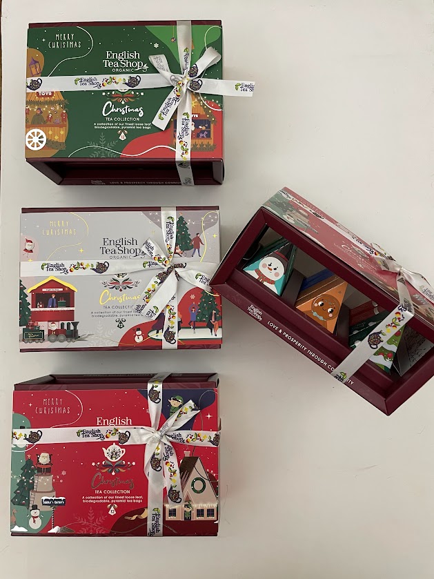English Tea Shop Box Tisane natalizie in piramidi