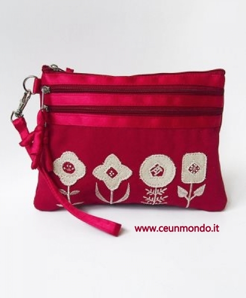 Pochette 3 tasche DREAM FLOWER 20x14 cm
