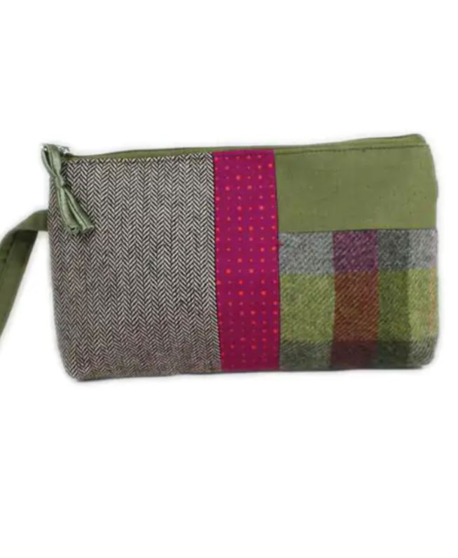 Pochette in tessuto patchwork