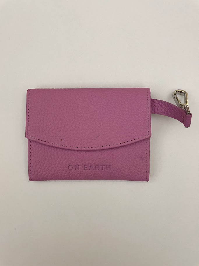 Porta carte in pelle Giada Rosa, On Earth