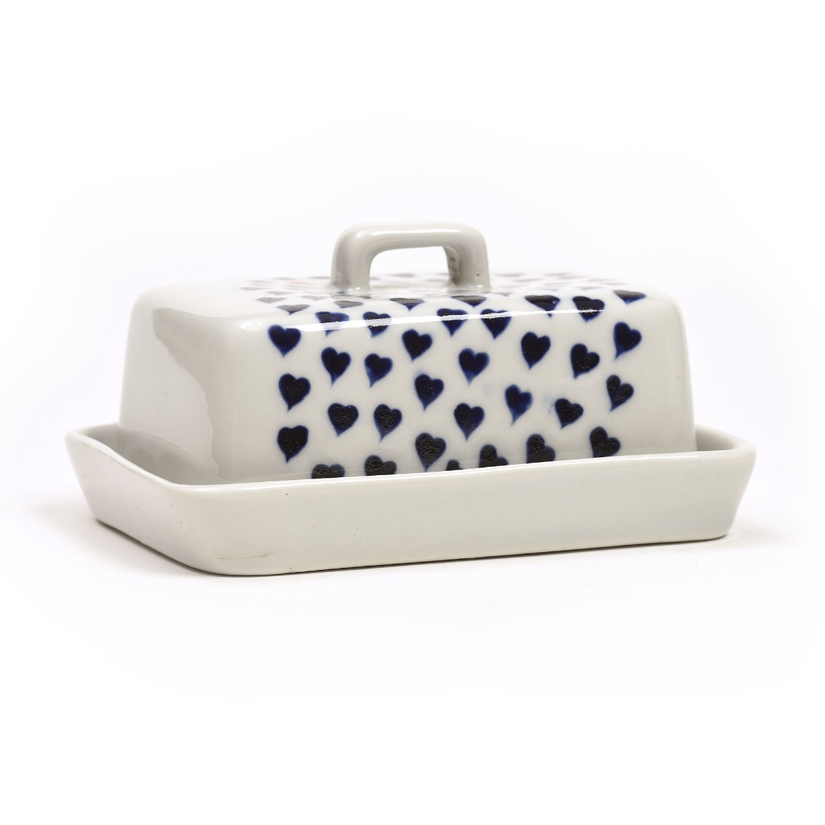 Portaburro in ceramica red and blue