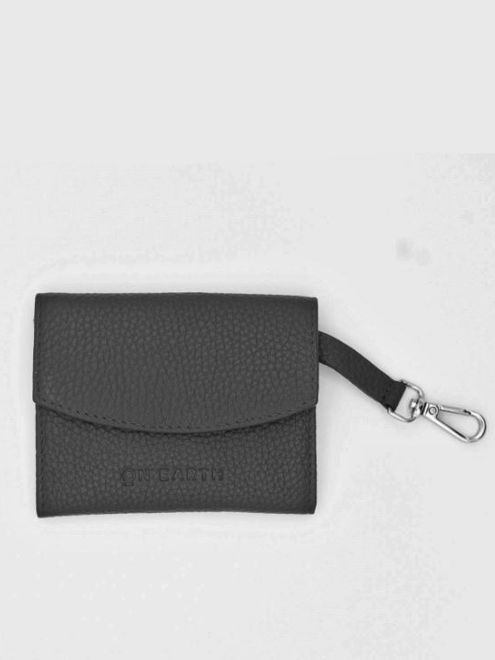 Porta carte in pelle Giada Nero