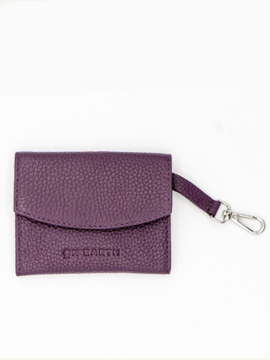 Porta carte in pelle Giada Viola