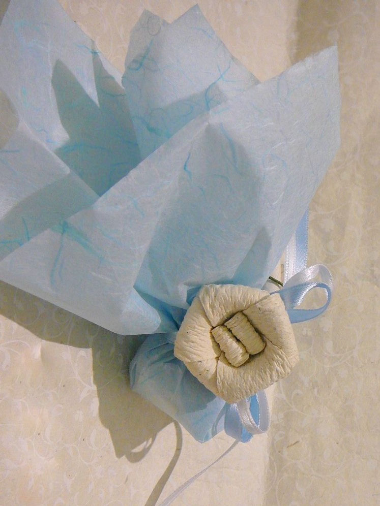Portaconfetti azzurro
