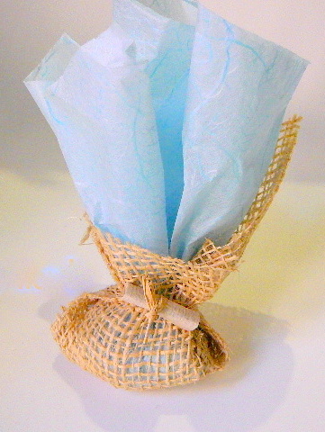 portaconfetti in azzurro