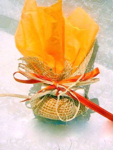 Portaconfetti in arancio