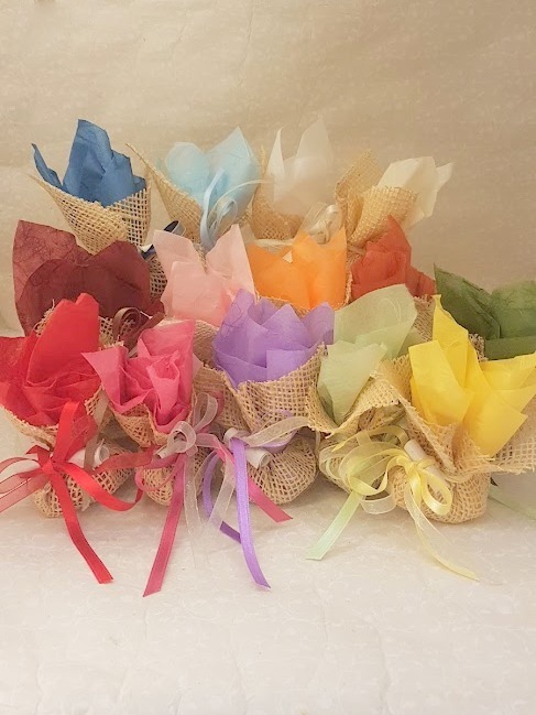 Sacchetto juta e carta di riso, assortimento completo colori