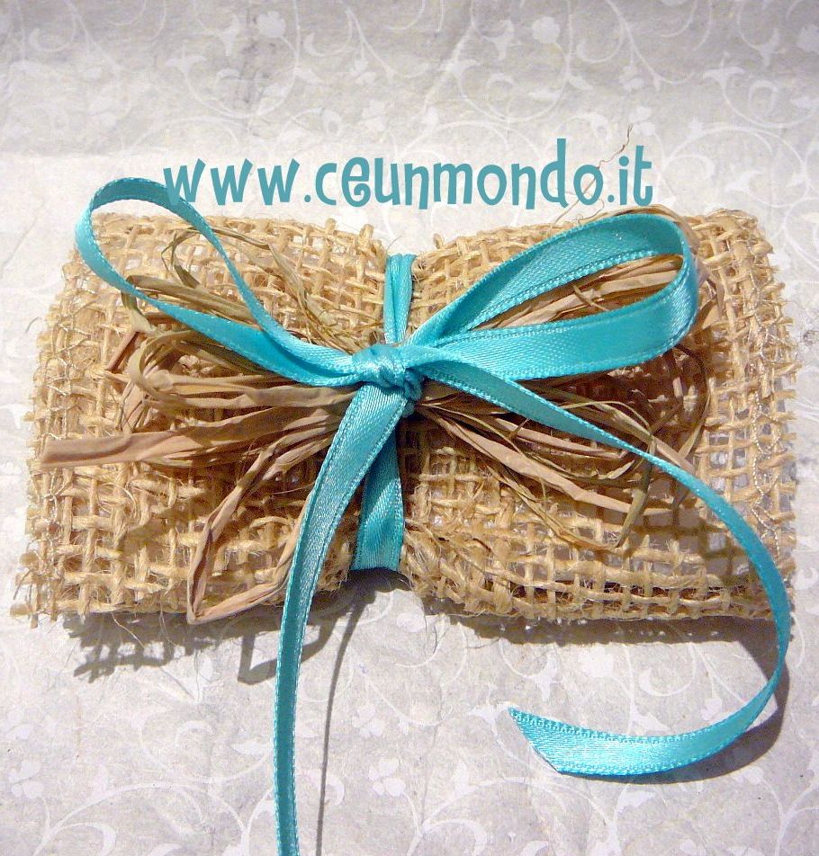 Portaconfetti a pacchetto tiffany