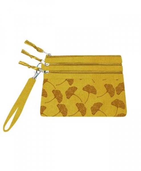 Pochette portadocumenti tre tasche Ginko 20x14 cm