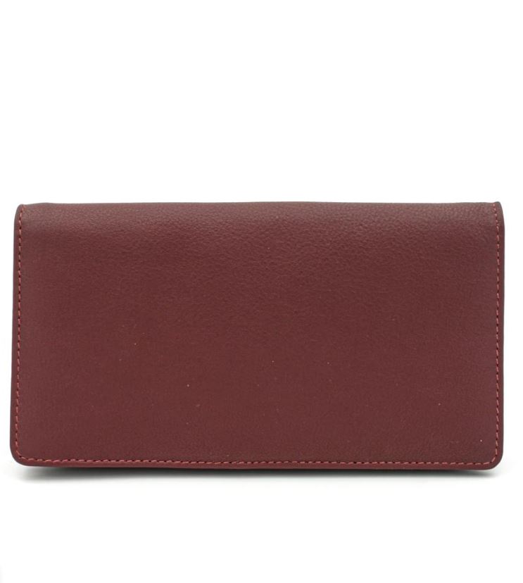 Portafoglio donna grande, in pelle Chitpur Granata