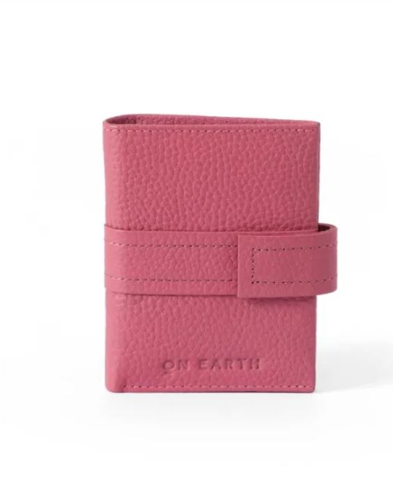 Portafoglio rosa piccolo in pelle Cinzia