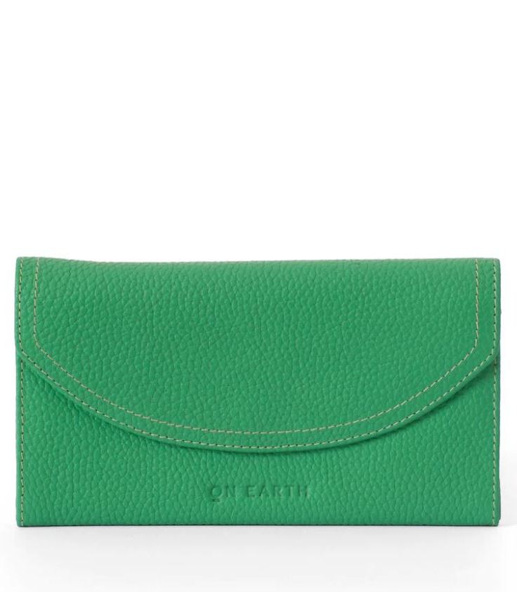 Portafoglio blu grande in pelle Betty