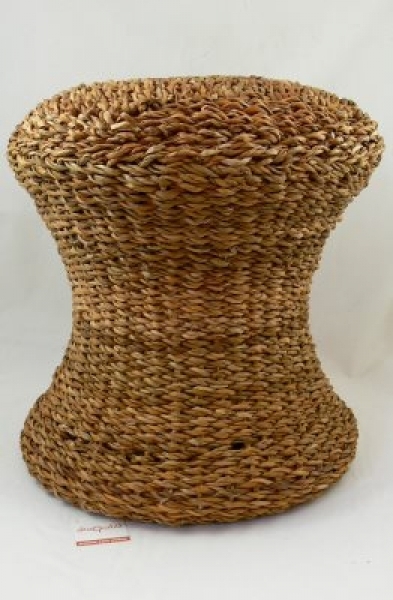 Pouf cuscino seduta in hoogla foglia di palma 40 cm altezza