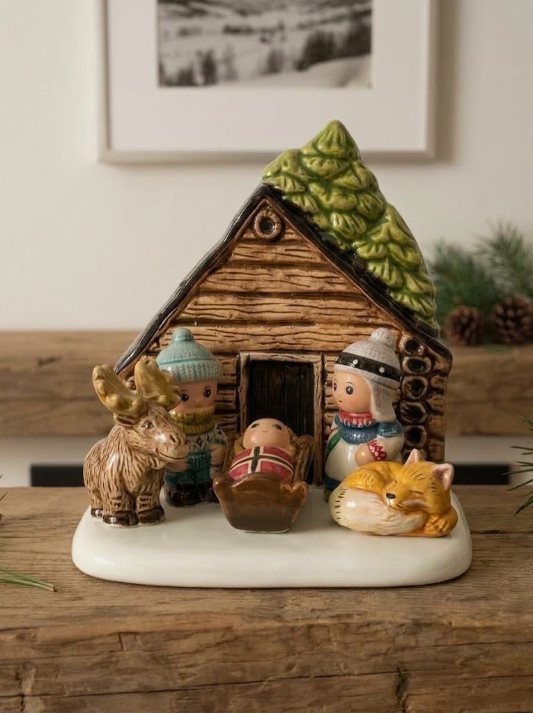 Presepe vichingo, Norvegia, in ceramica