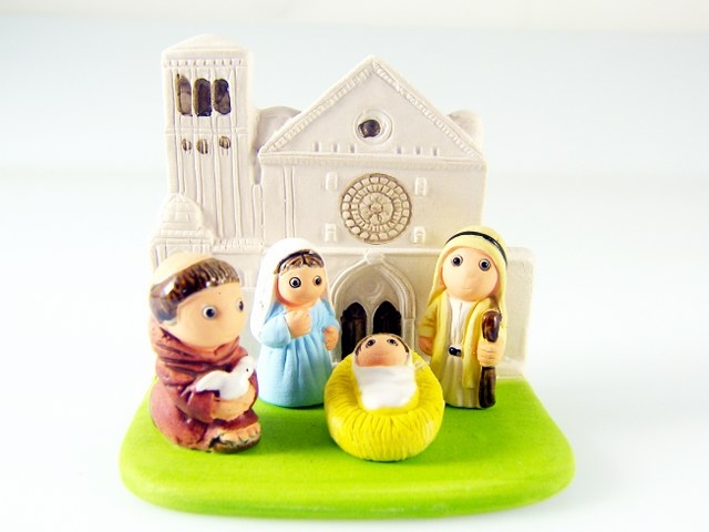 Presepe a Assisi con 5 fiugre - pezzo unico