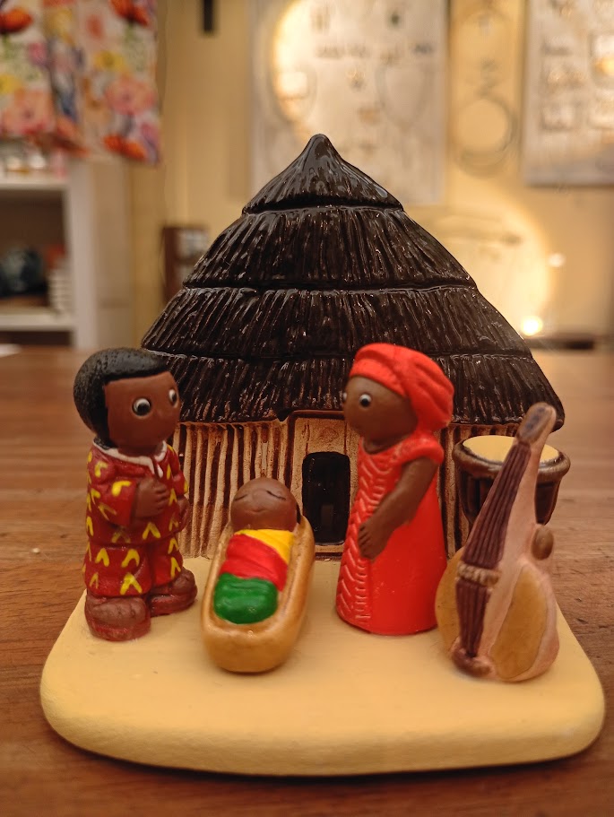 Presepe Africa, Camerun in ceramica