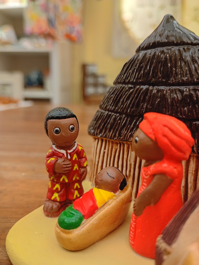 Presepe Africa, Camerun in ceramica