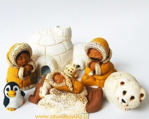 Presepe Eschimese con 7 fiugre