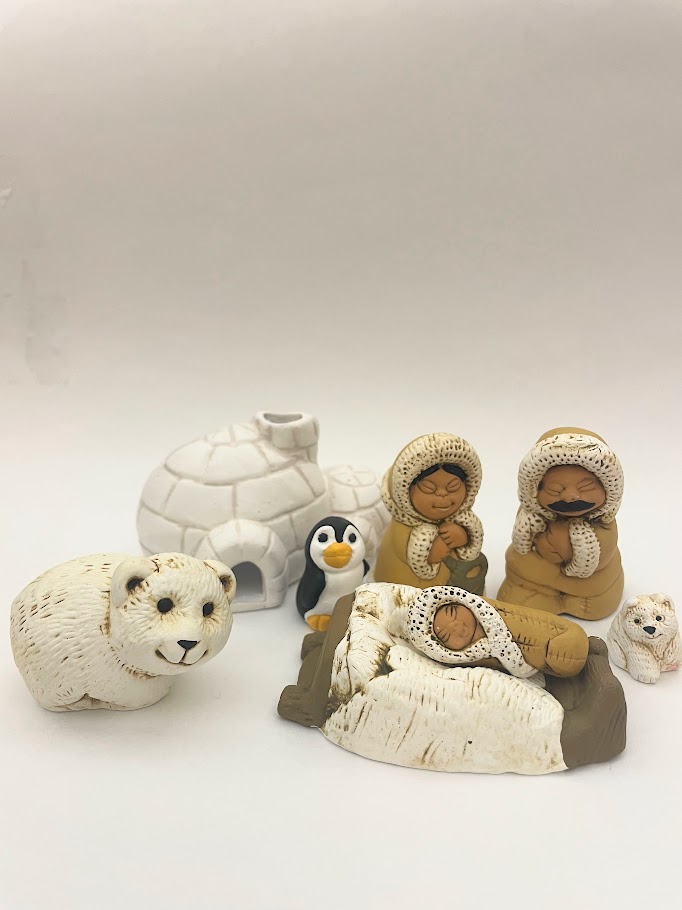 Presepe Eschimese con 6 personaggi