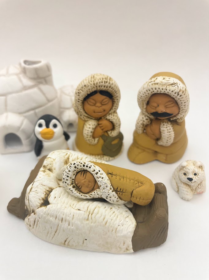 Presepe Eschimese con 6 personaggi