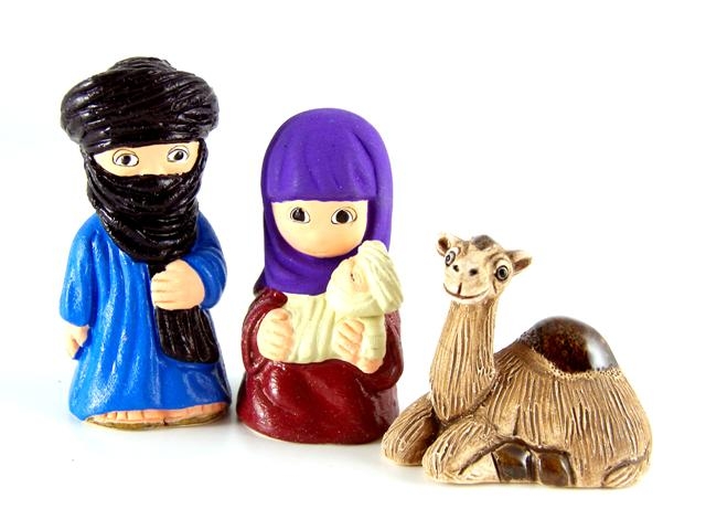 Presepe in costume arabo 3 figure