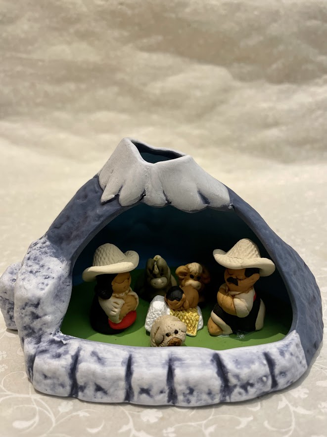 Presepe messicano ambientato in Montagna