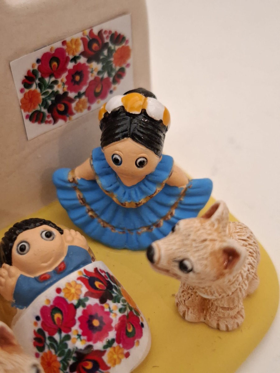 Presepe Messico in ceramica - pezzo unico