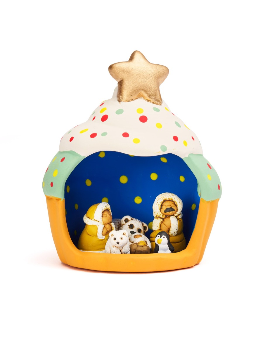 Presepe mondo eschimesi Dolce Natale acquamarina