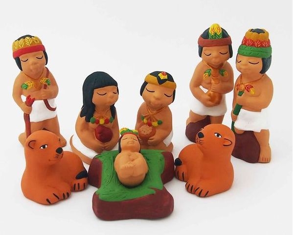 Presepe nella giungla amazzonica 8 fiugre