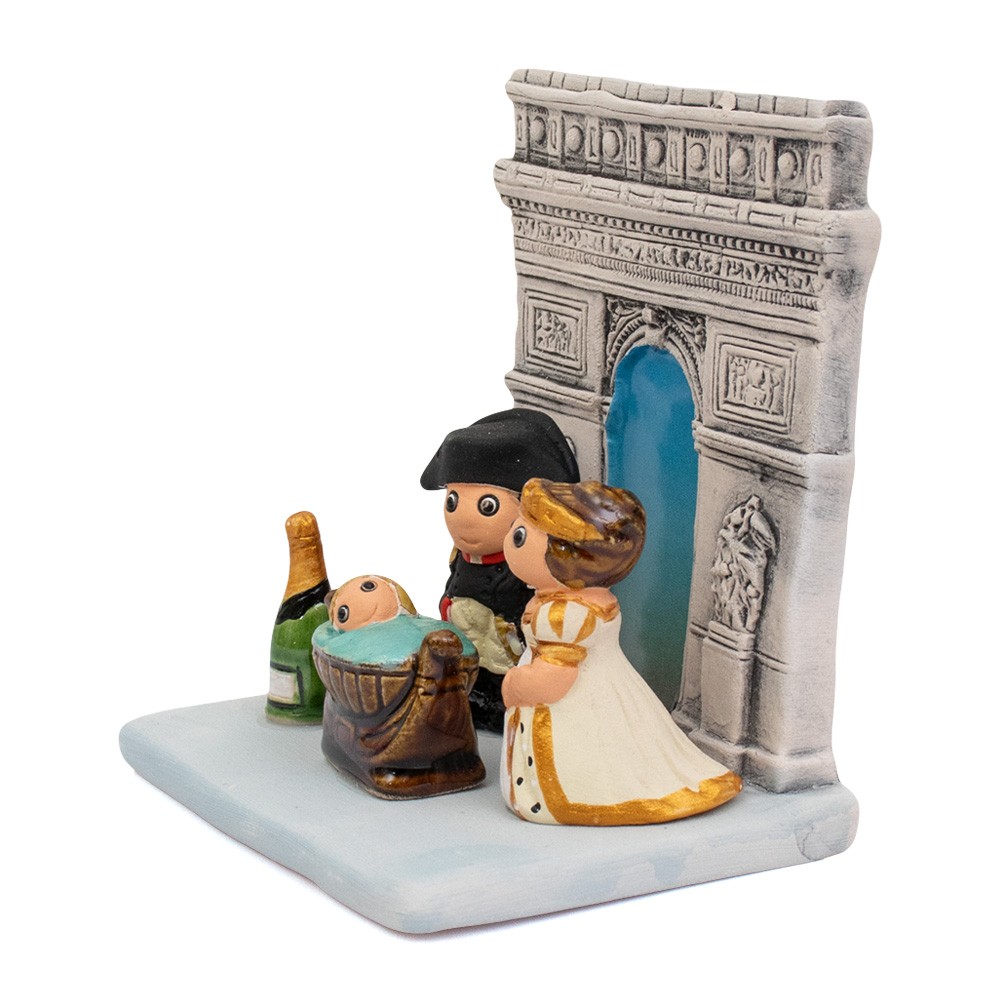 Presepe mondo Parigi in terracotta laccata
