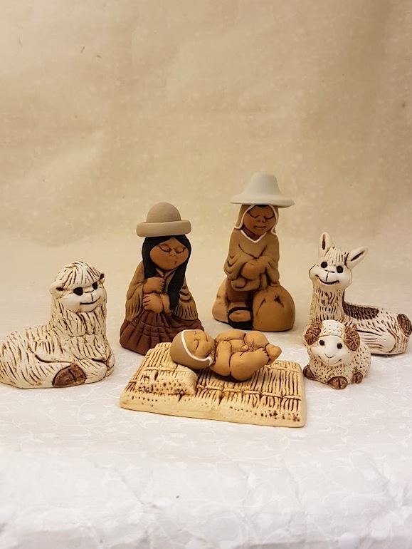Presepe peruviano visi dolci