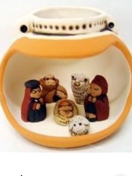 Presepe peruviano in anfora