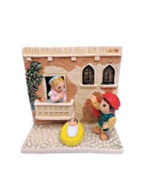Presepe Verona in ceramica, equo solidale