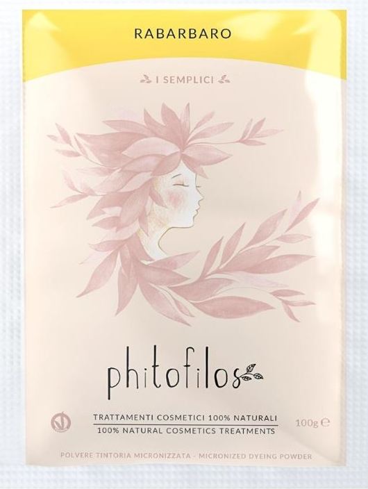 RABARBARO colore per capelli 100% vegetale naturale - PHITOFILOS - 100 g