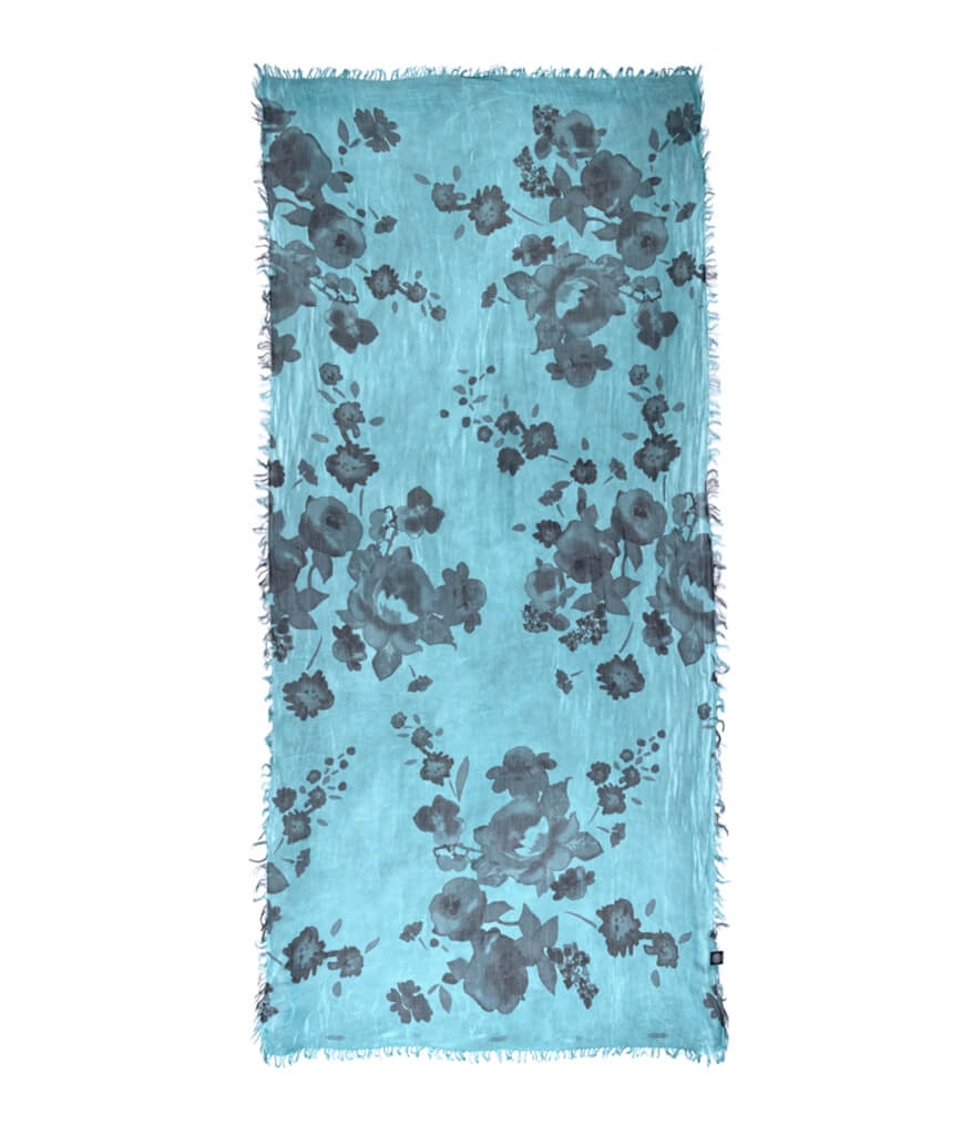 Foulard sciarpa Bamboo Renoir Verde acqua 68