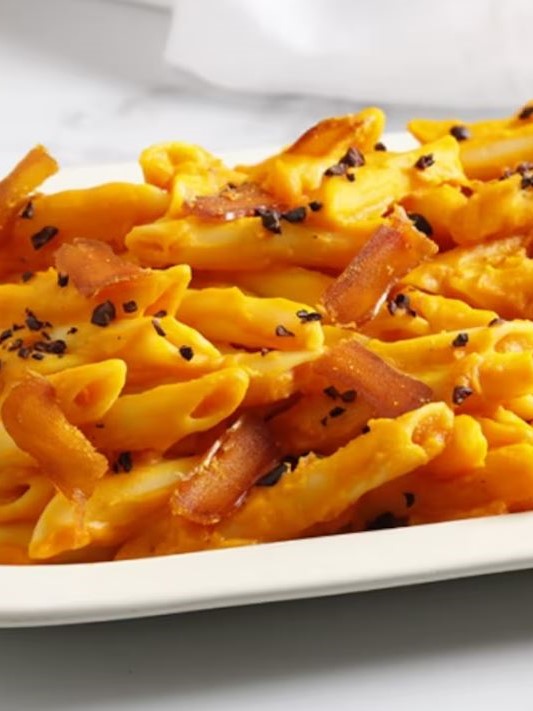 Ricetta ziti alla zucca e fave di cacao