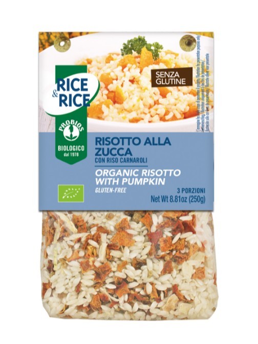 Risotto alla zucca con miso, riso carnaroli Bio
