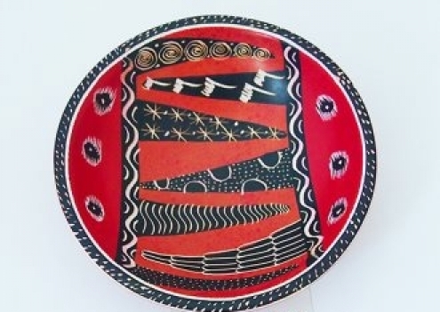 rossa zig zag neri